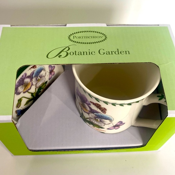Portmeirion Botanic Garden Mug with Coaster NWT - Picture 2 of 5